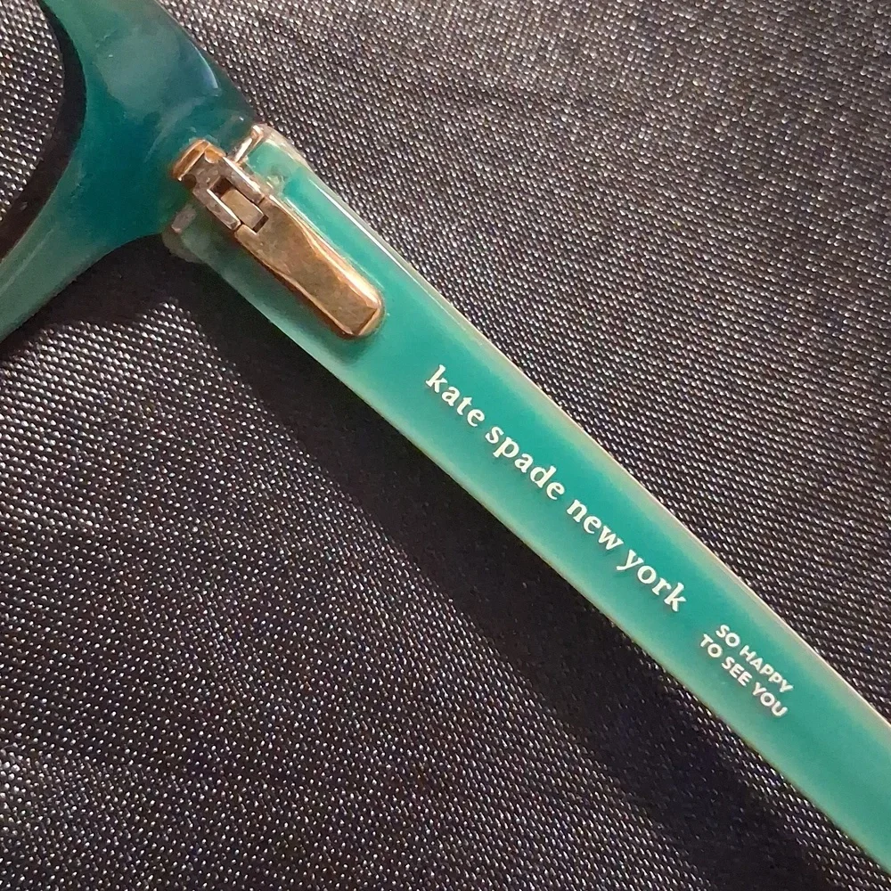 Kate Spade Tortoise and Green Rx Eyeglass Frames Only